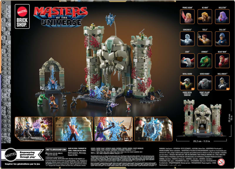 Mattel Brick Shop Masters of the Universe Battle of Castle Grayskull Building Set
