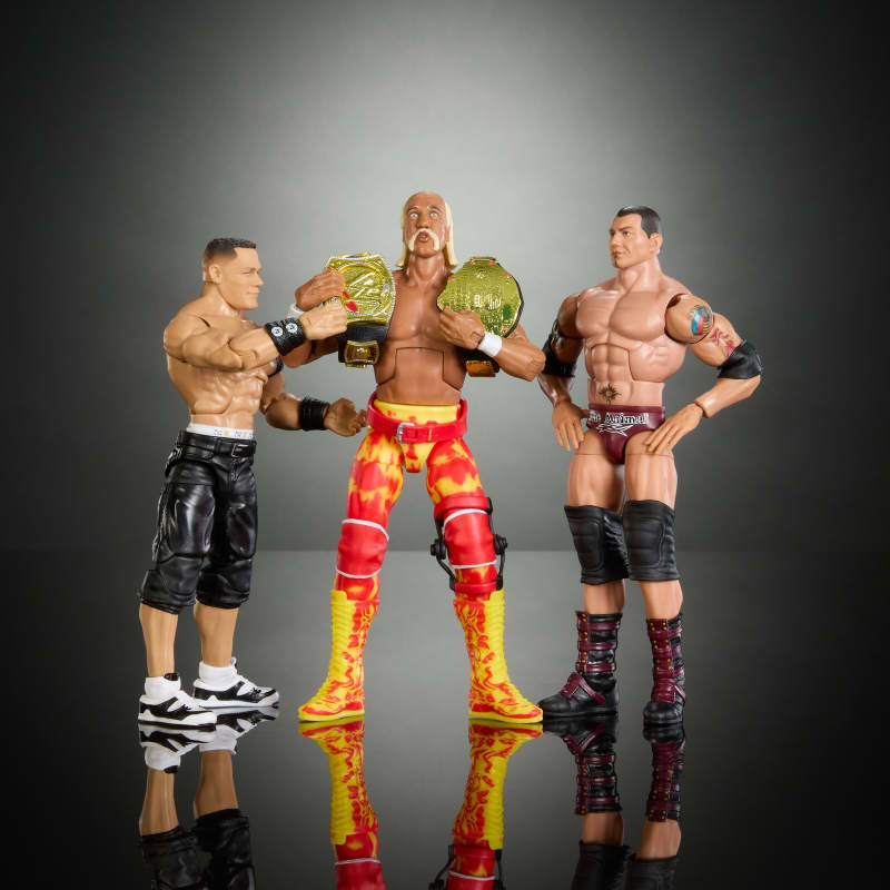 WWE Elite Hulk Hogan John Cena Batista Action Figures