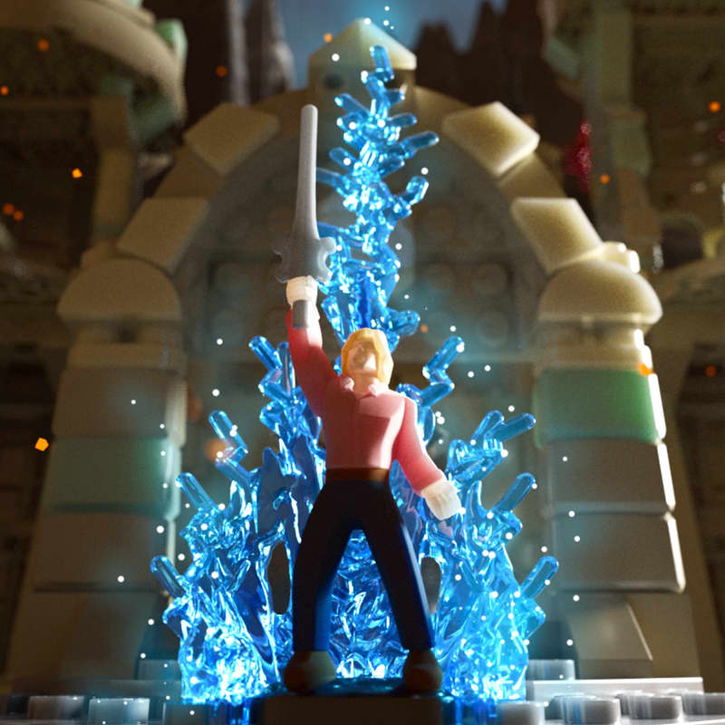 Mattel Brick Shop Masters of the Universe Battle of Castle Grayskull Building Set
