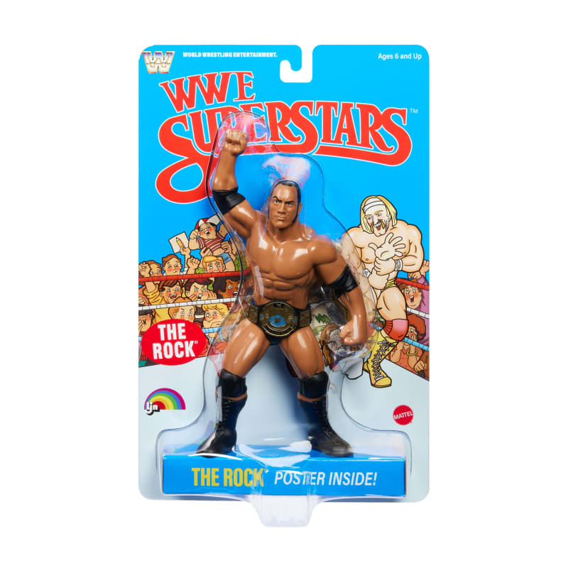 LJN WWE Superstars The Rock Action Figure
