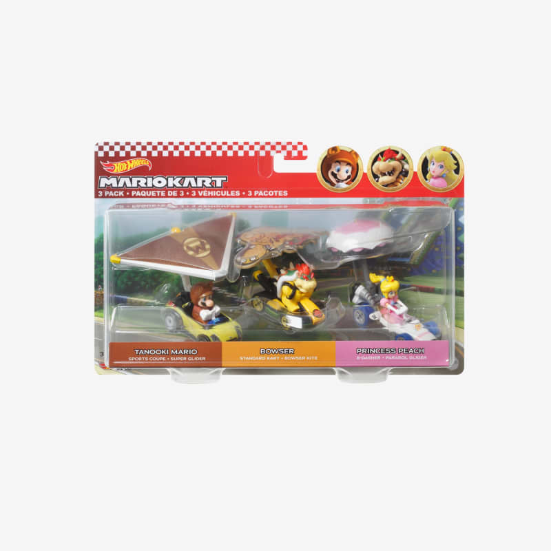 Hot Wheels Mario Kart Vehicles 3-Pack