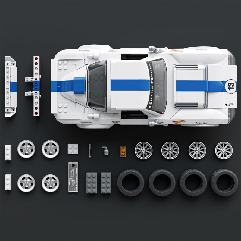 Mattel Brick Shop Hot Wheels Corvette Grand Sport Building Set