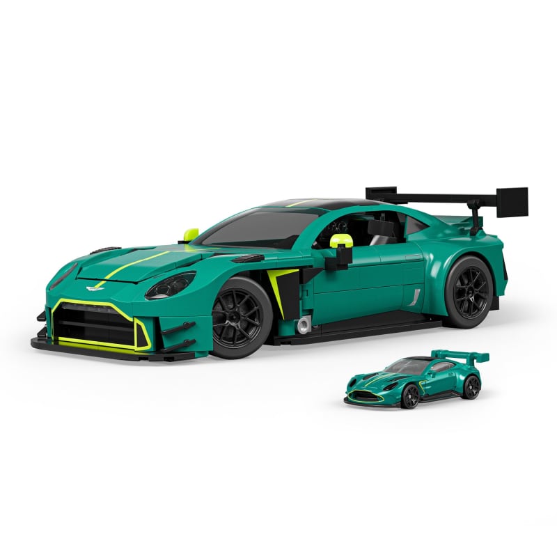 Mattel Brick Shop Hot Wheels ’24 Aston Martin Vantage GT3 Building Set