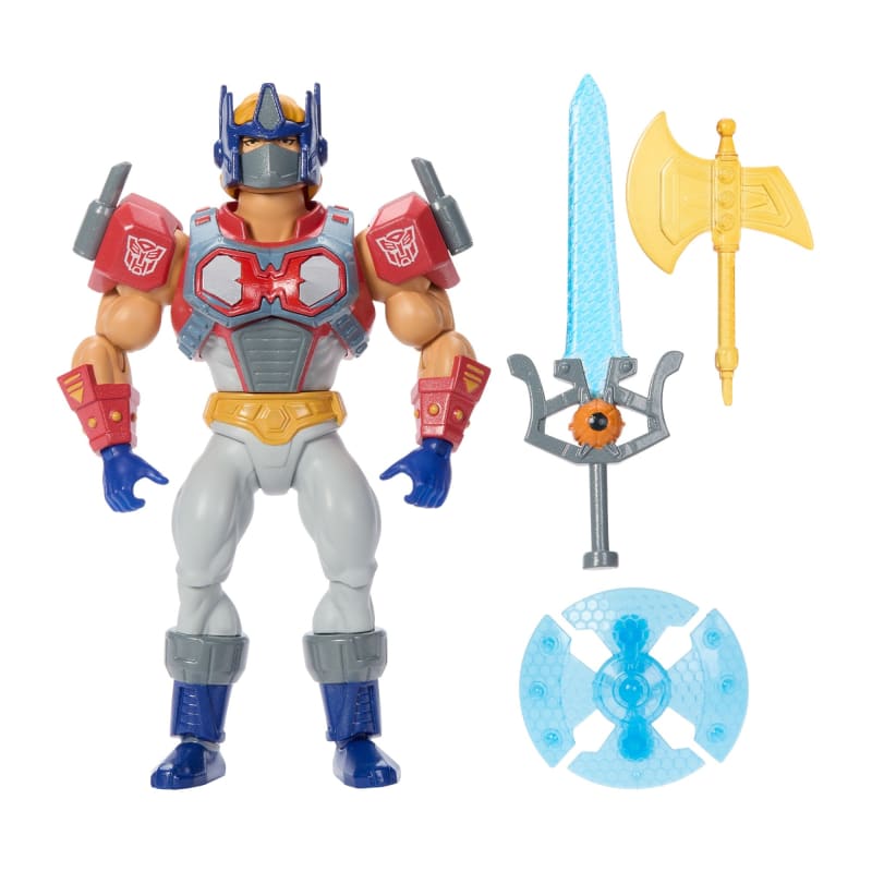 Masters of the Universe x Transformers Optimus Prime Armor He-Man Action Figure