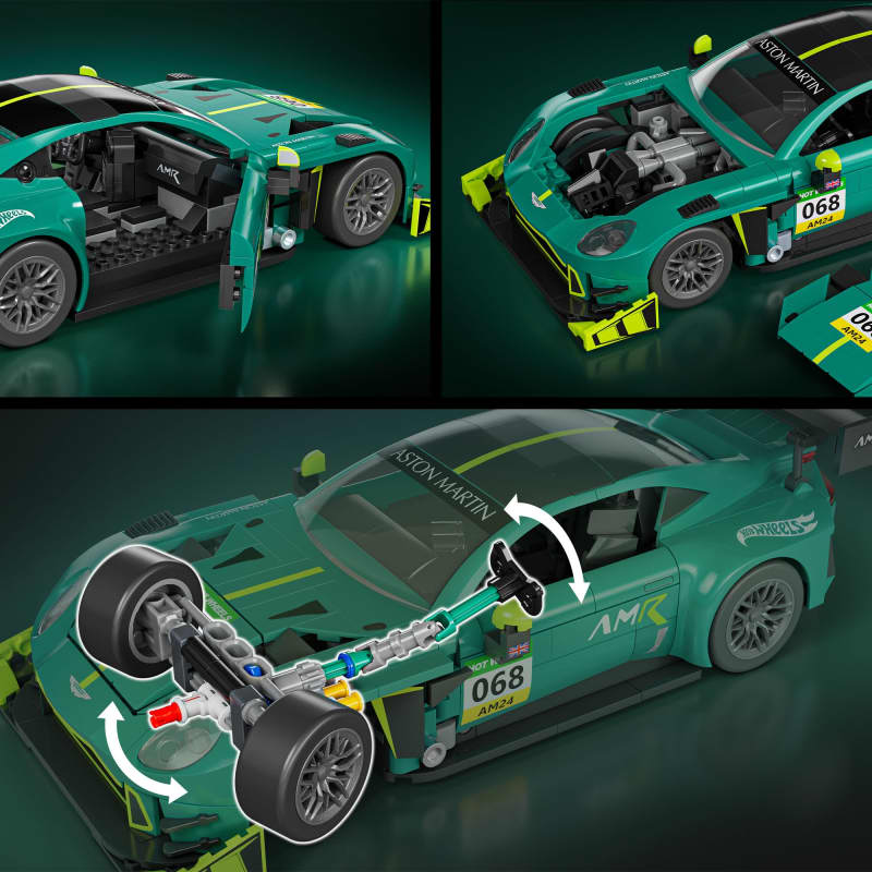 Mattel Brick Shop Hot Wheels ’24 Aston Martin Vantage GT3 Building Set