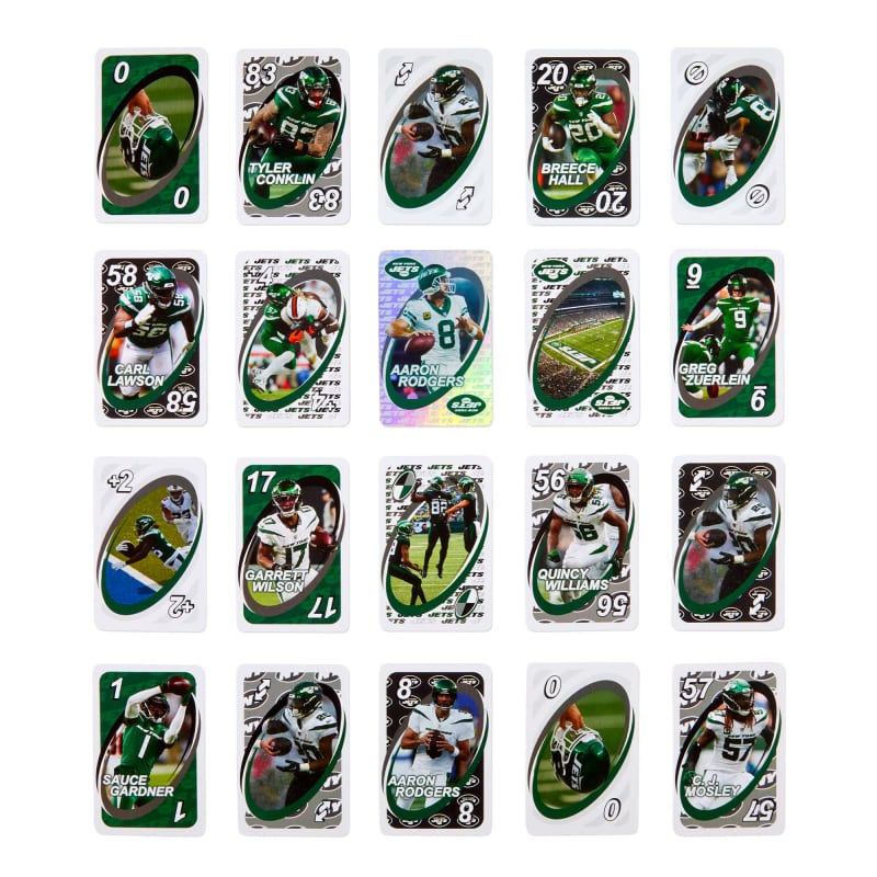 UNO Fandom NFL New York Jets Game Deck