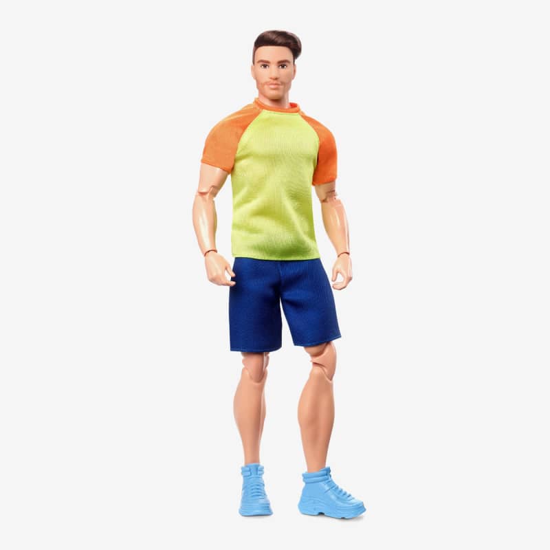 Barbie Looks Ken Doll (Buff Body, Curly Brunette Hair)