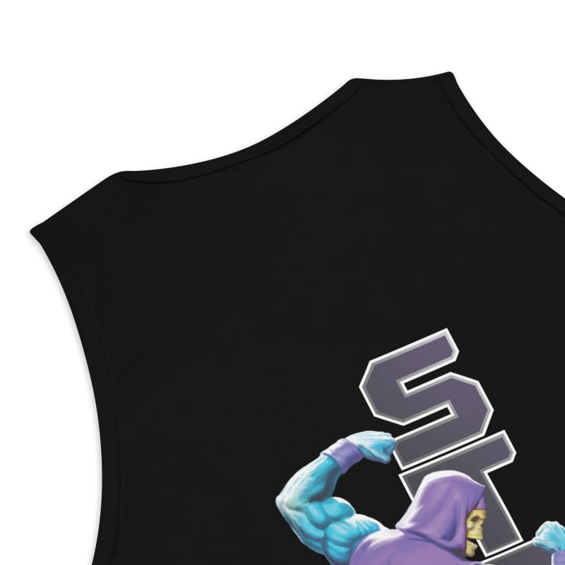 Masters of the Universe Gym Bro Skeletor Strong Black Tank Top
