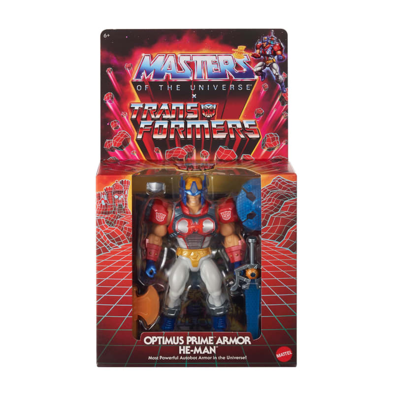 Masters of the Universe x Transformers Optimus Prime Armor He-Man Action Figure
