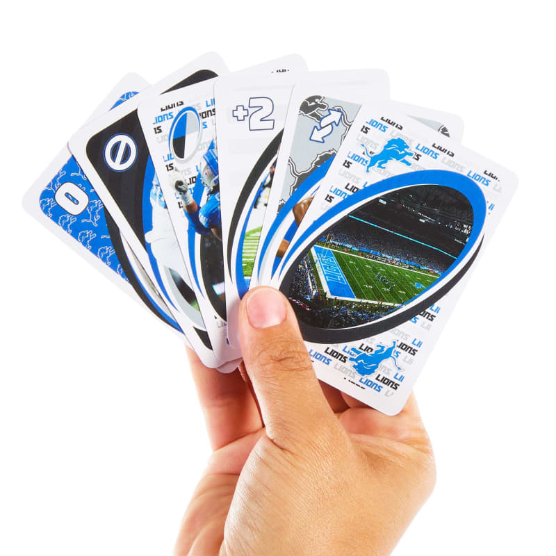 UNO Fandom NFL Detroit Lions Game Deck