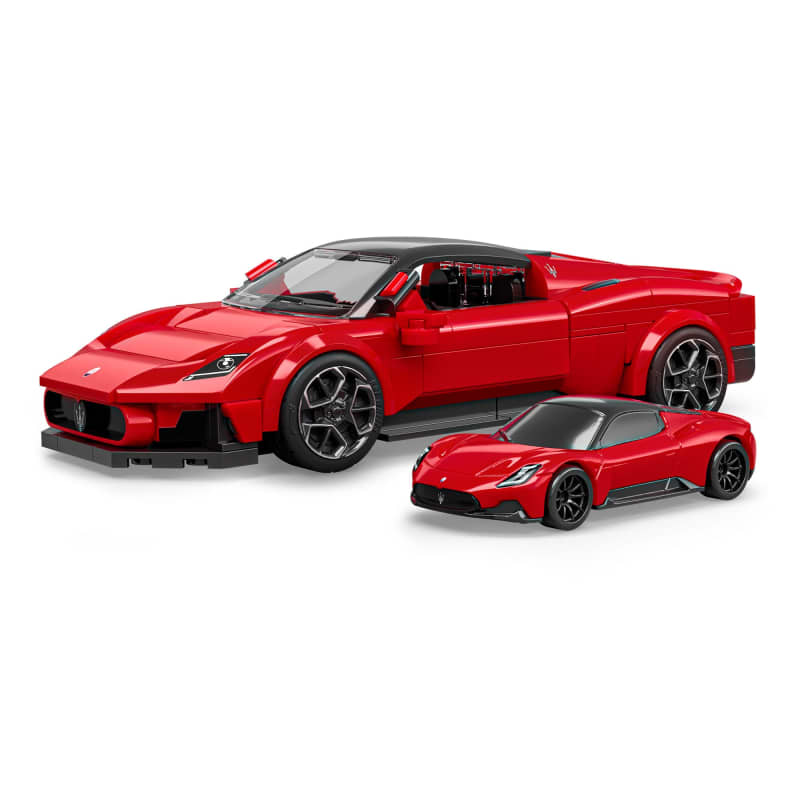 Mattel Brick Shop Hot Wheels Maserati MC20 Building Set