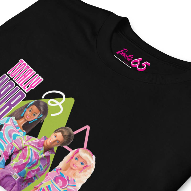 Barbie 1990's Totally Hair Black T-Shirt | Mattel Creations