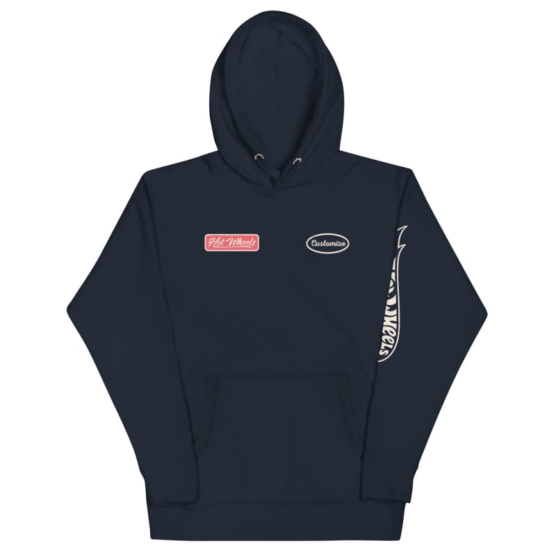 Hot Wheels Customizable Auto Repair Mechanic Navy Hoodie