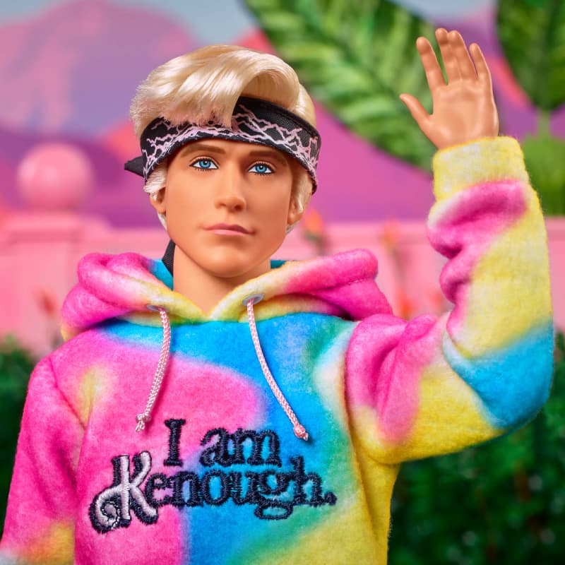 Ken Doll Wearing “I Am Kenough” Hoodie – Barbie The Movie