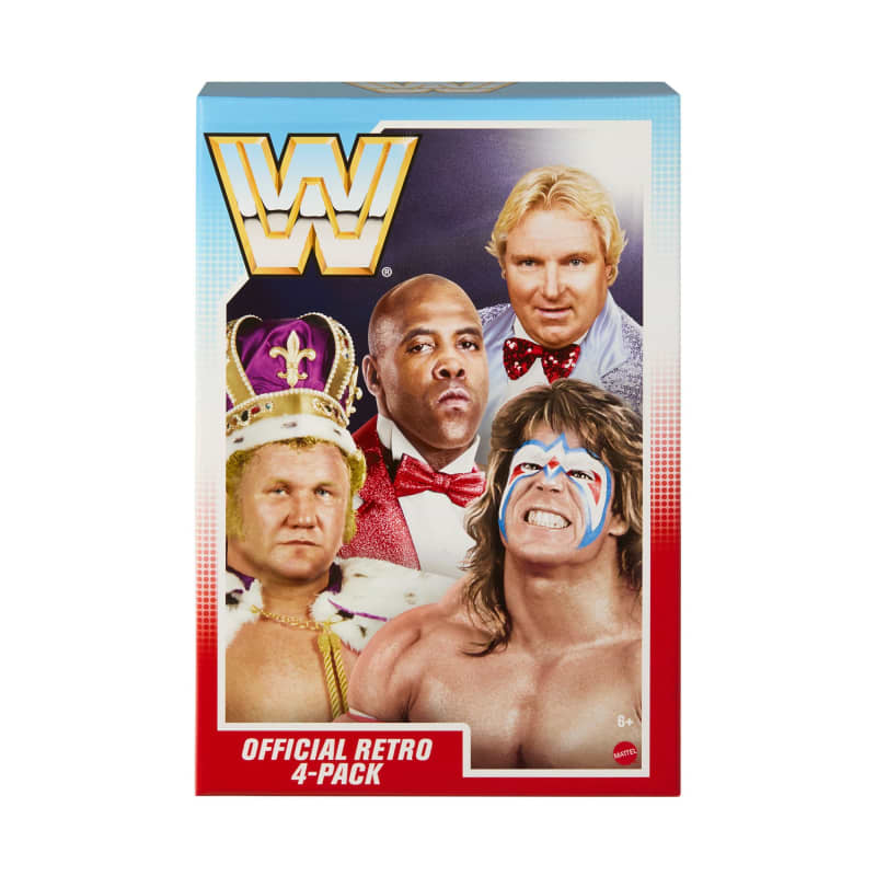 WWE Official Retro 4-Pack Action Figures