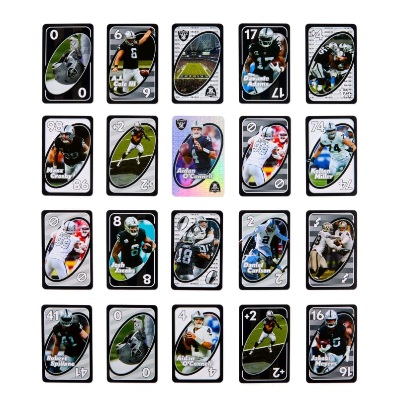 UNO Fandom NFL Las Vegas Raiders Game Deck