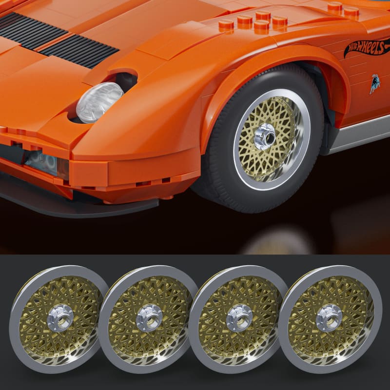 Mattel Brick Shop Hot Wheels Lamborghini Miura P400 SV Collectible Building Set