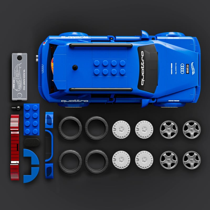 Mattel Brick Shop Hot Wheels Audi Avant RS2 Building Set