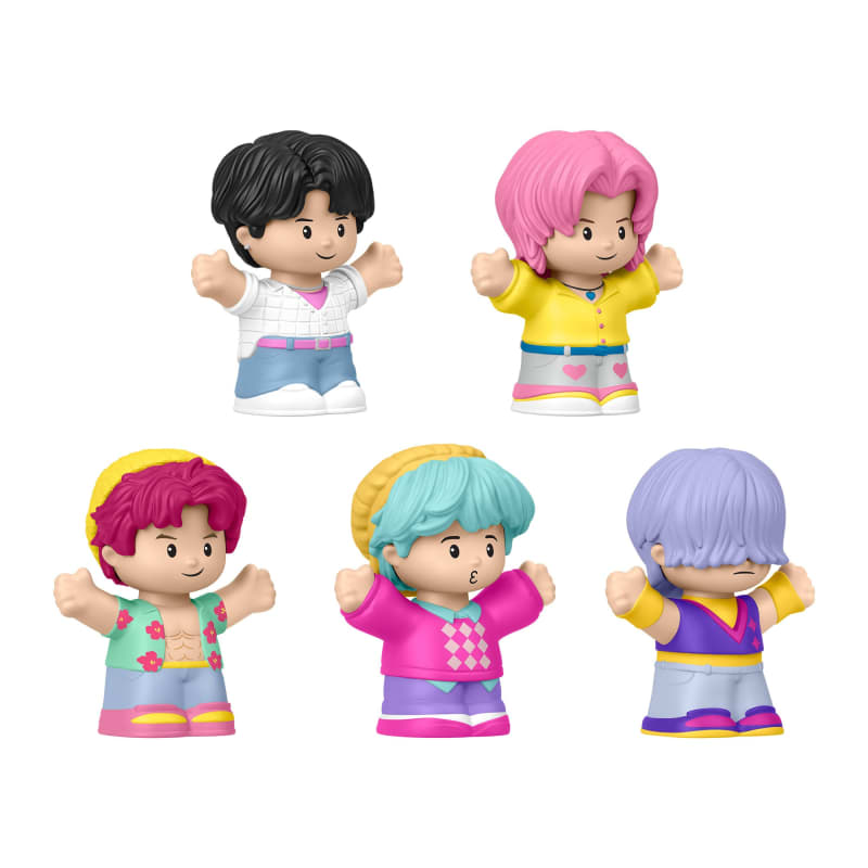 KPop Demon Hunters サジャボーイズ あみぐるみ 5体セット Little People KPop Demon Hunters Saja Boys Figure Set | Mattel