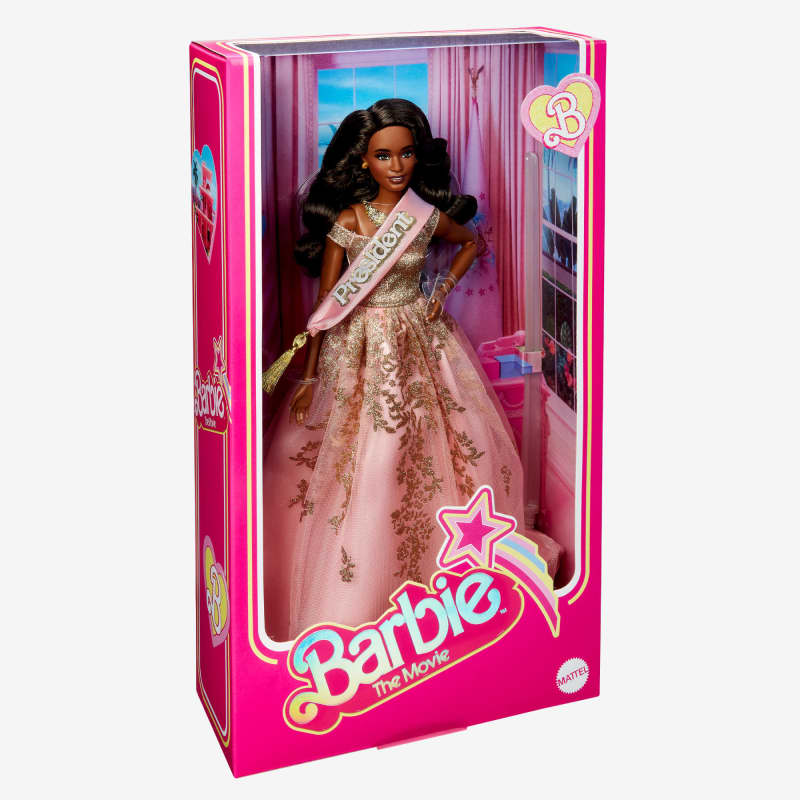 President Barbie in Pink and Gold Dress – Barbie The Movie