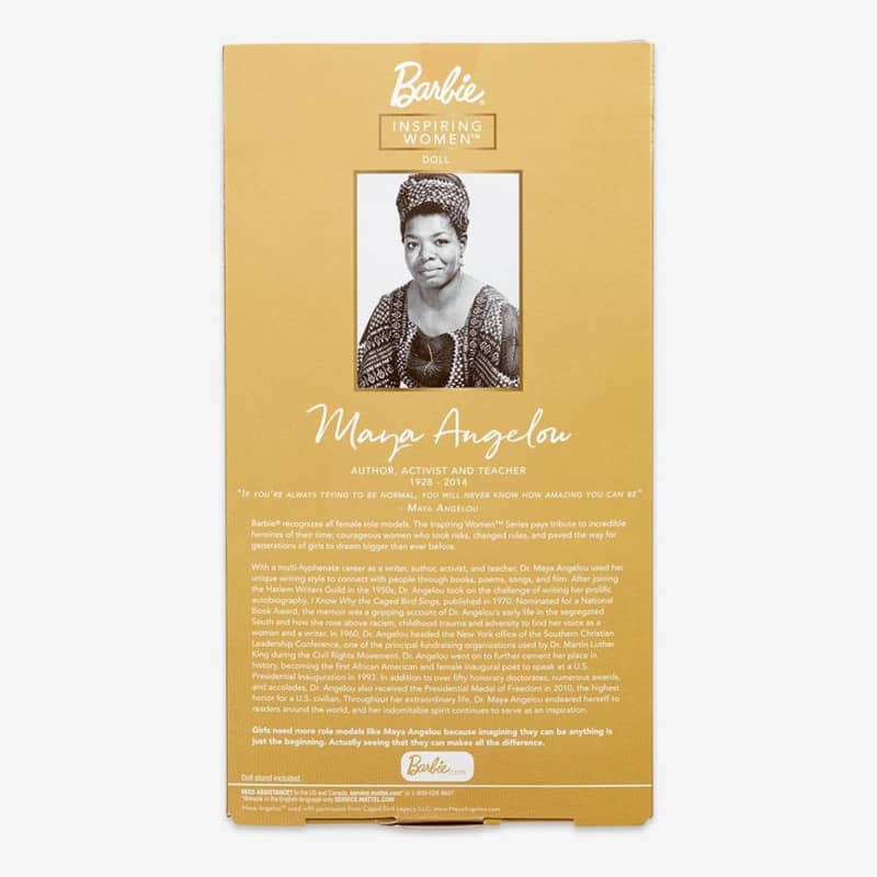 Barbie Inspiring Women Maya Angelou Doll