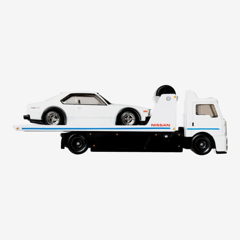 Hot Wheels Premium Collector Set, 3 Nissan Skyline Cars & 1 Transporter