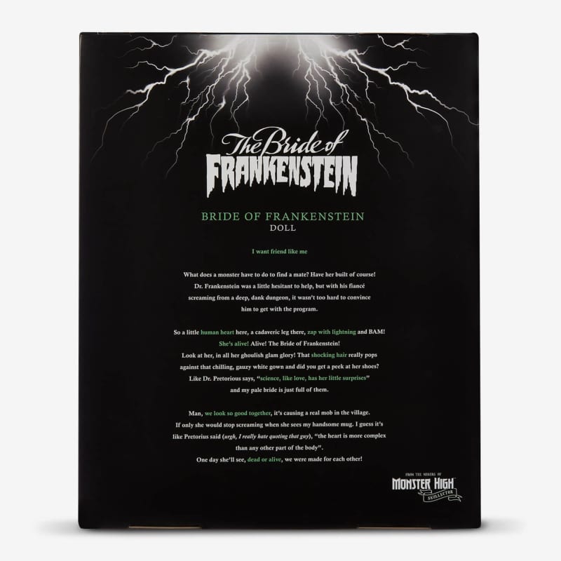 Frankenstein & Bride of Frankenstein Monster High Skullector Doll Set