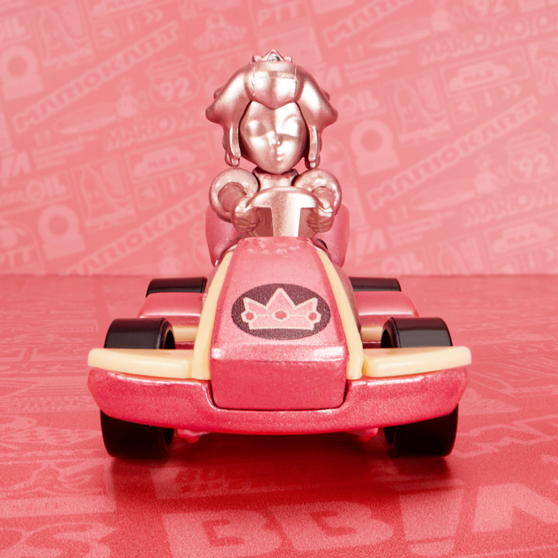 Hot Wheels Mario Kart Pink Gold Peach Collectible Vehicle