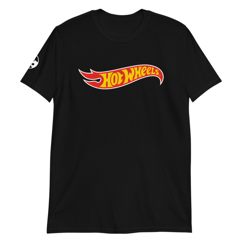 Hot Wheels Core Logo Short-Sleeve Black Unisex T-Shirt | Mattel