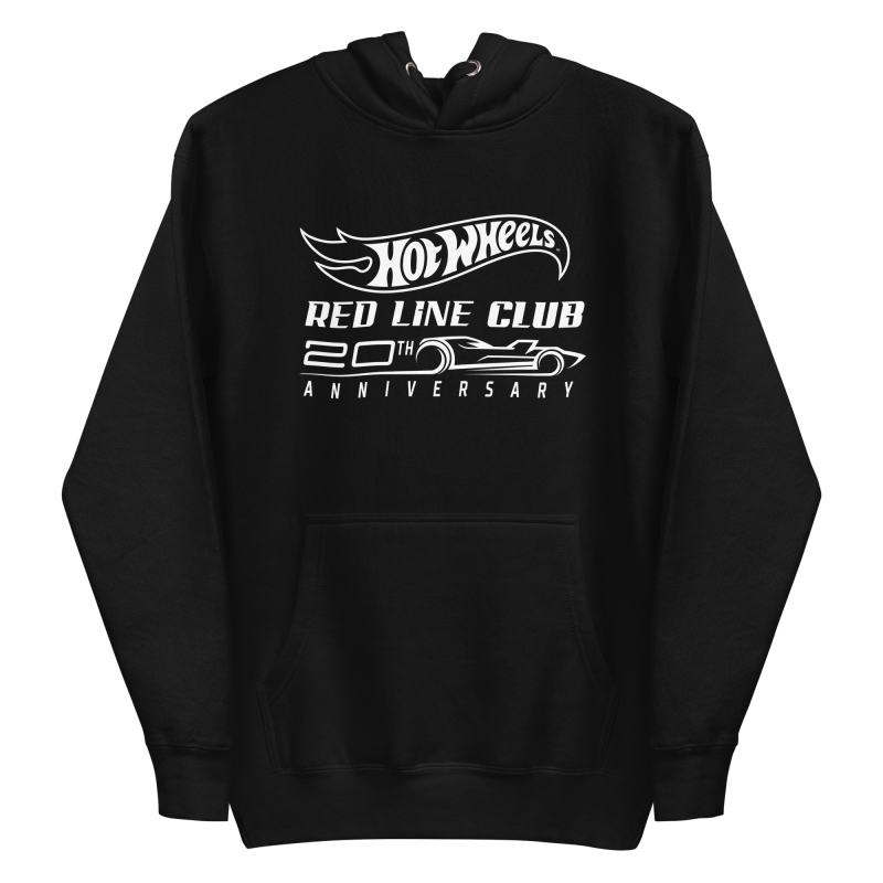 Hot Wheels® Red Line Club® 20th Anniversary Silhouette Logo Black Hoodie