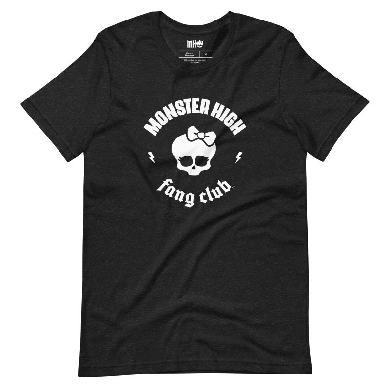Monster High Fang Club Short Sleeve T-Shirt in Black Heather