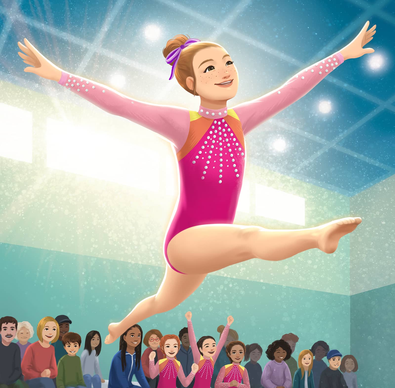 Kavi holding a microphone and singing