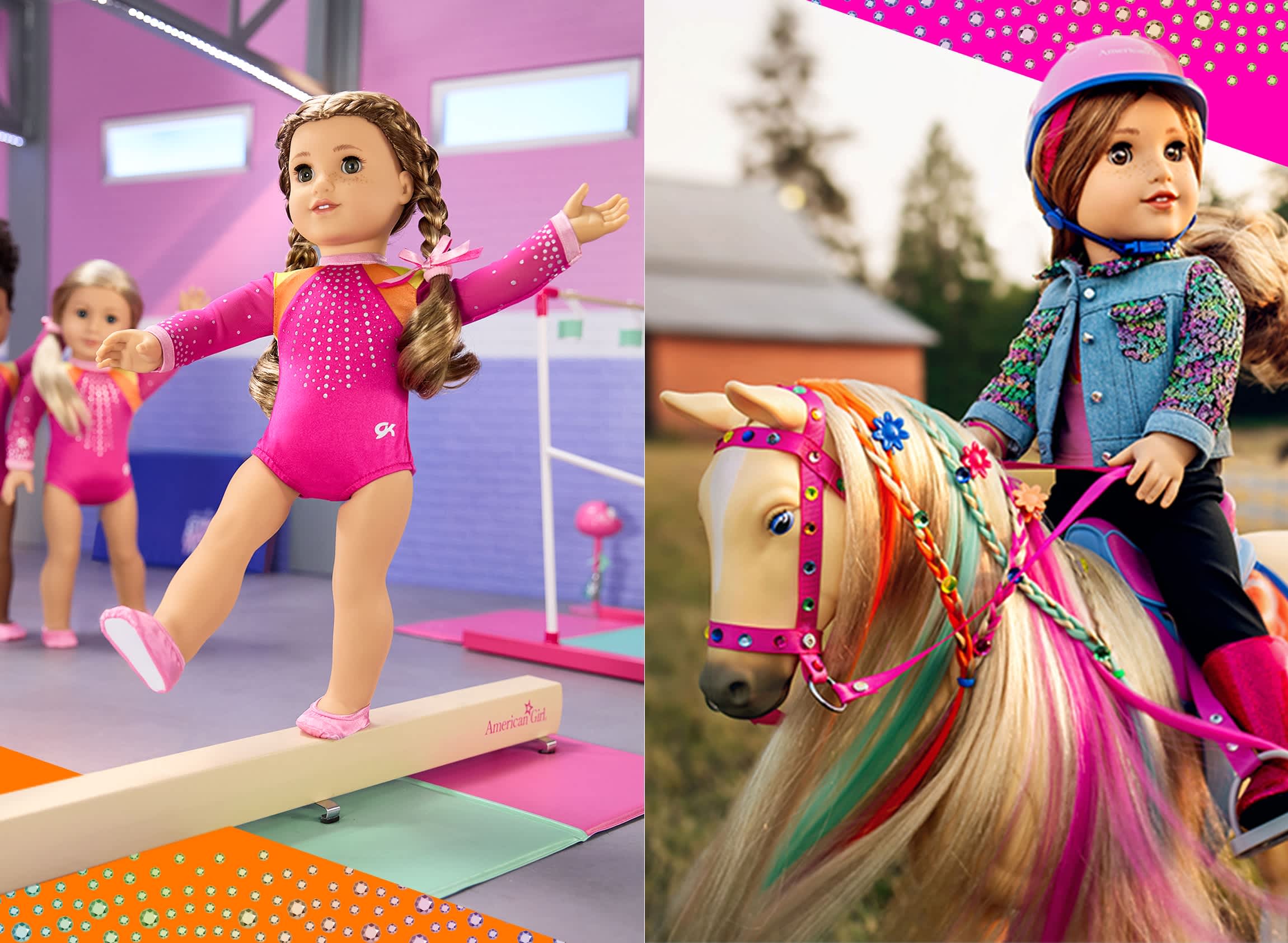 American doll gymnastics online