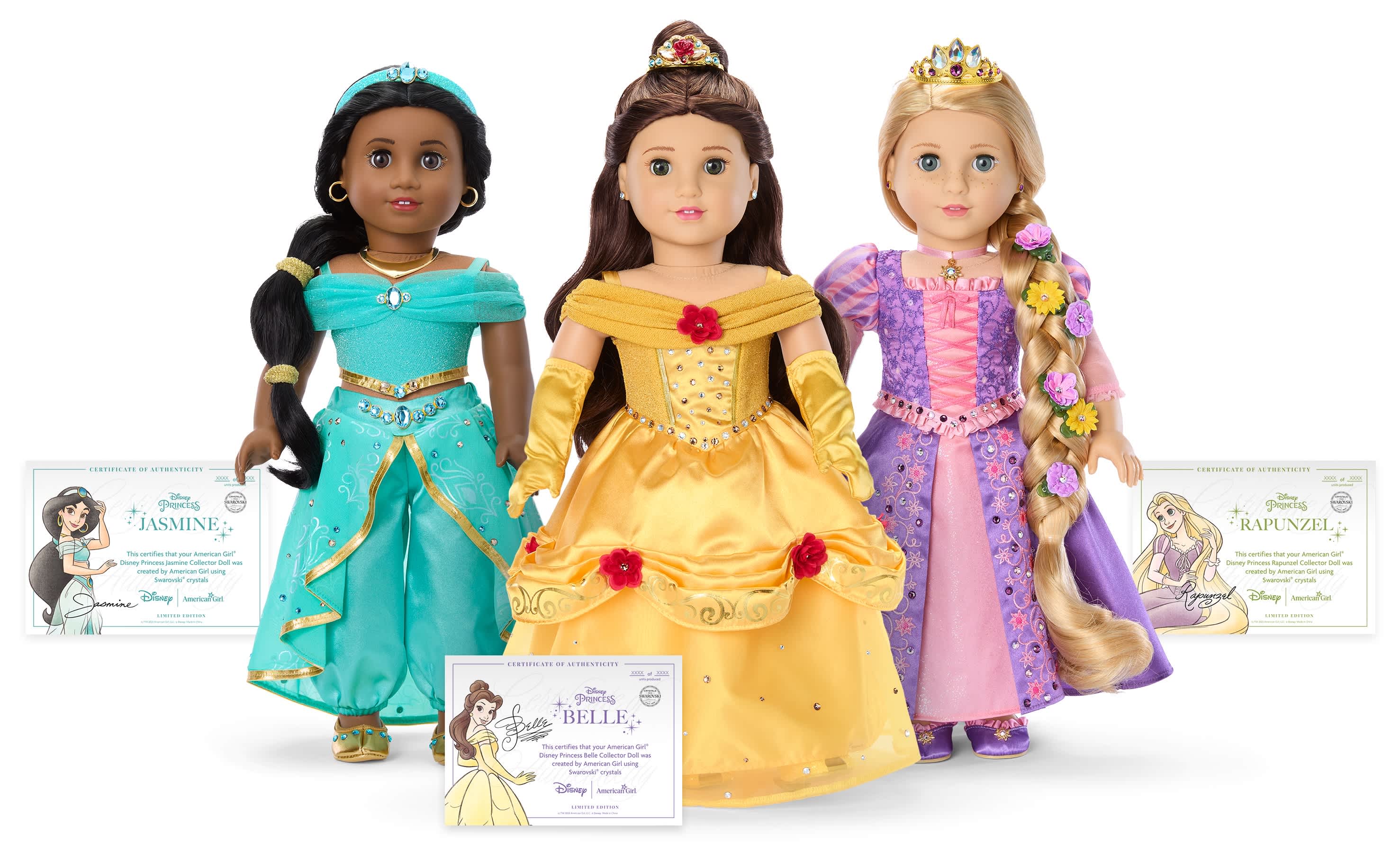 Image of Jasmine, Belle, and Rapunzel