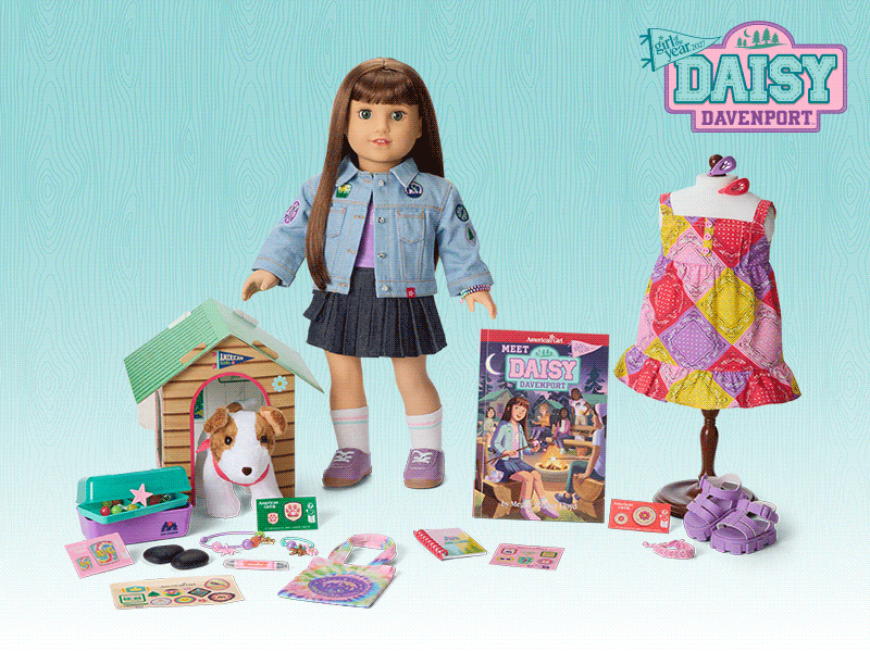 Animated gif of Daisy Davenport and her collection