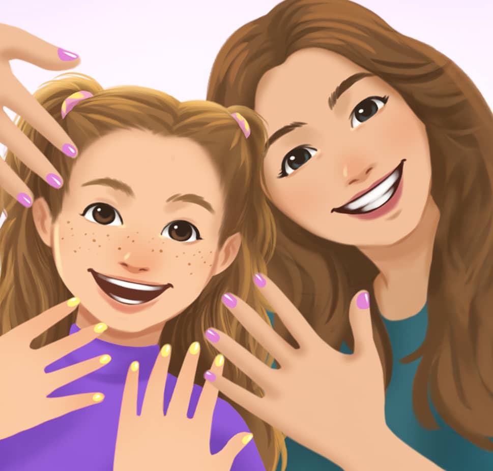 Lila and McKenna Brooks smiling