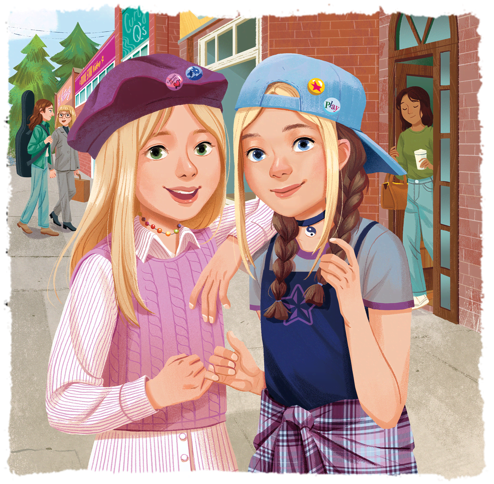 Isabel and Nicki standing together