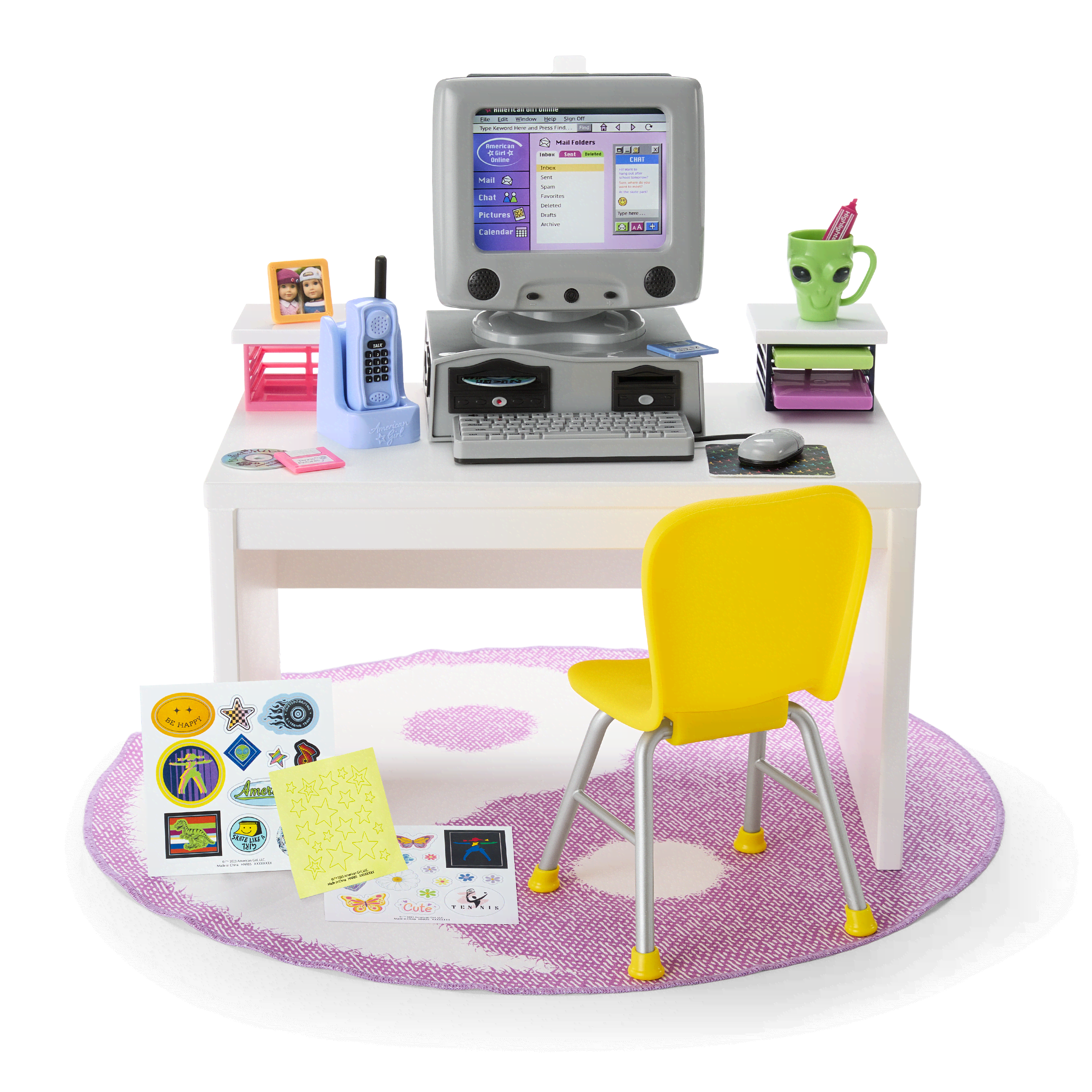 Isabel and Nicki's desktop computer set