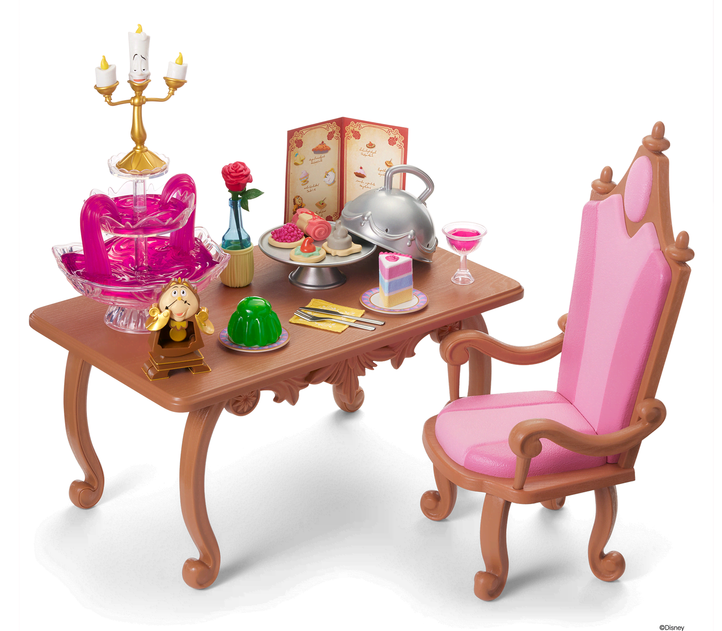 Disney Princess Belle Enchanted Castle Dining Set & Friends for 18-inch Dolls by American Girl®