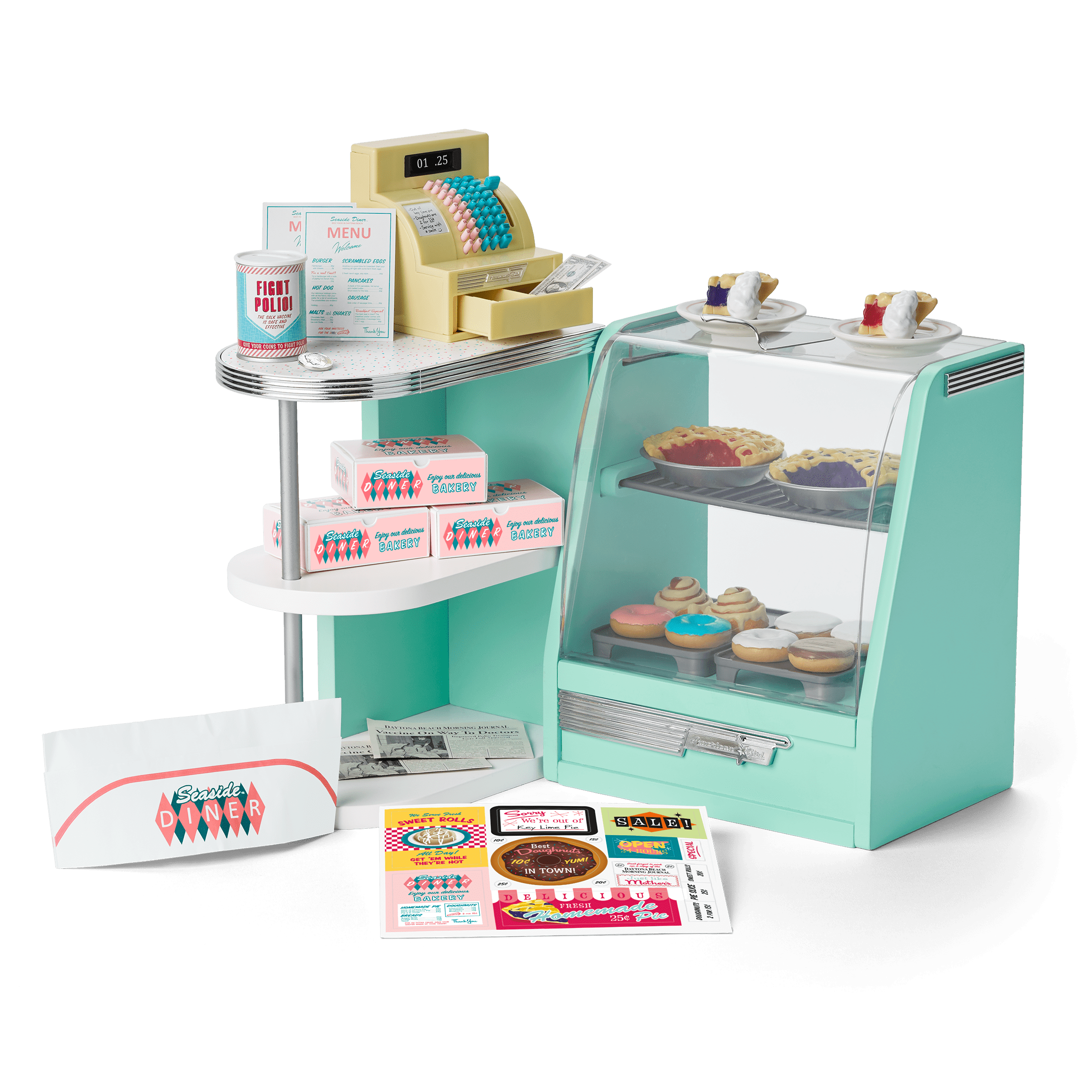 Maryellen's seaside diner bakery case