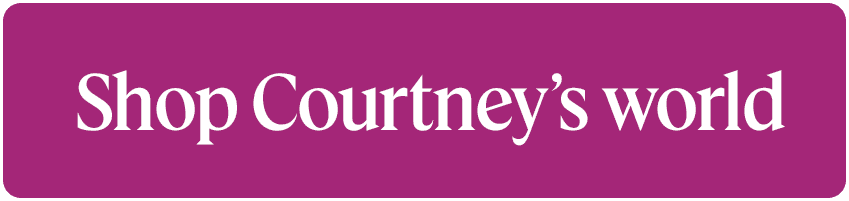Purple button that says Shop Courtney's World