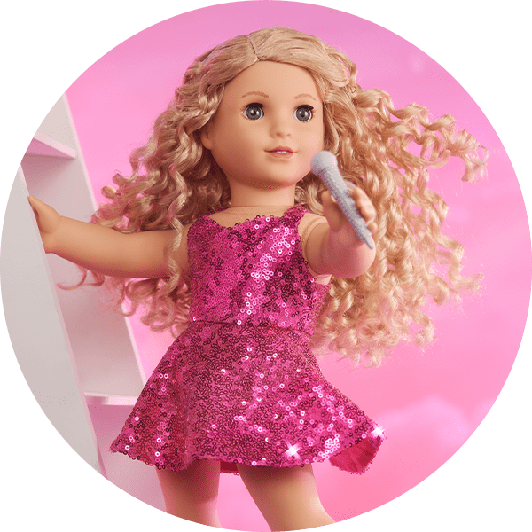 Doll in Megan Moroney stage outfit