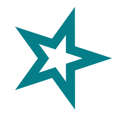 AG Teal star detail