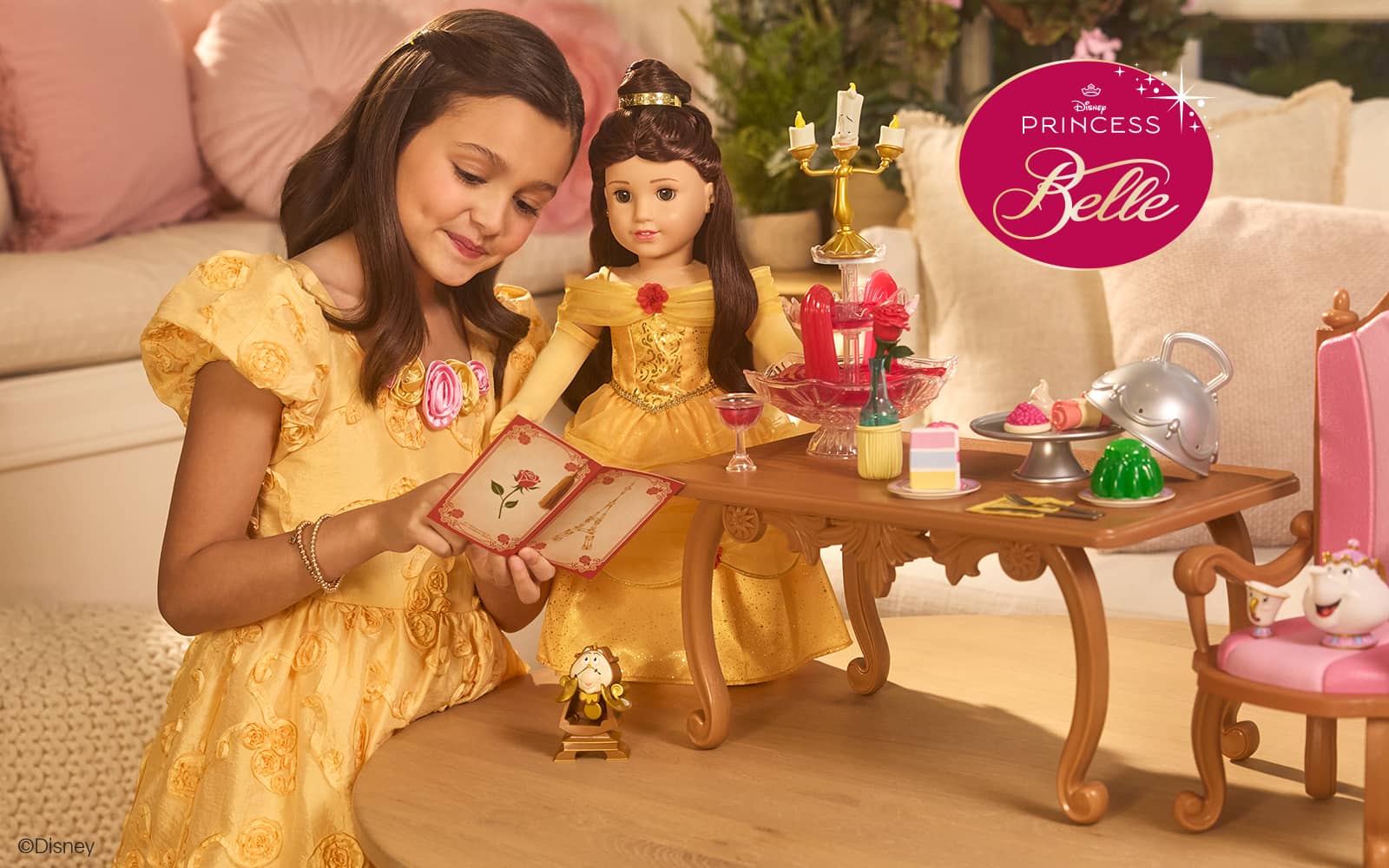 Girl with Belle dining set