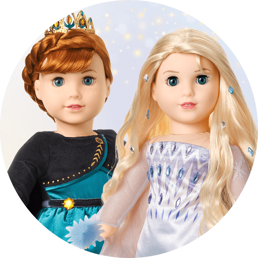 Anna and Elsa dolls