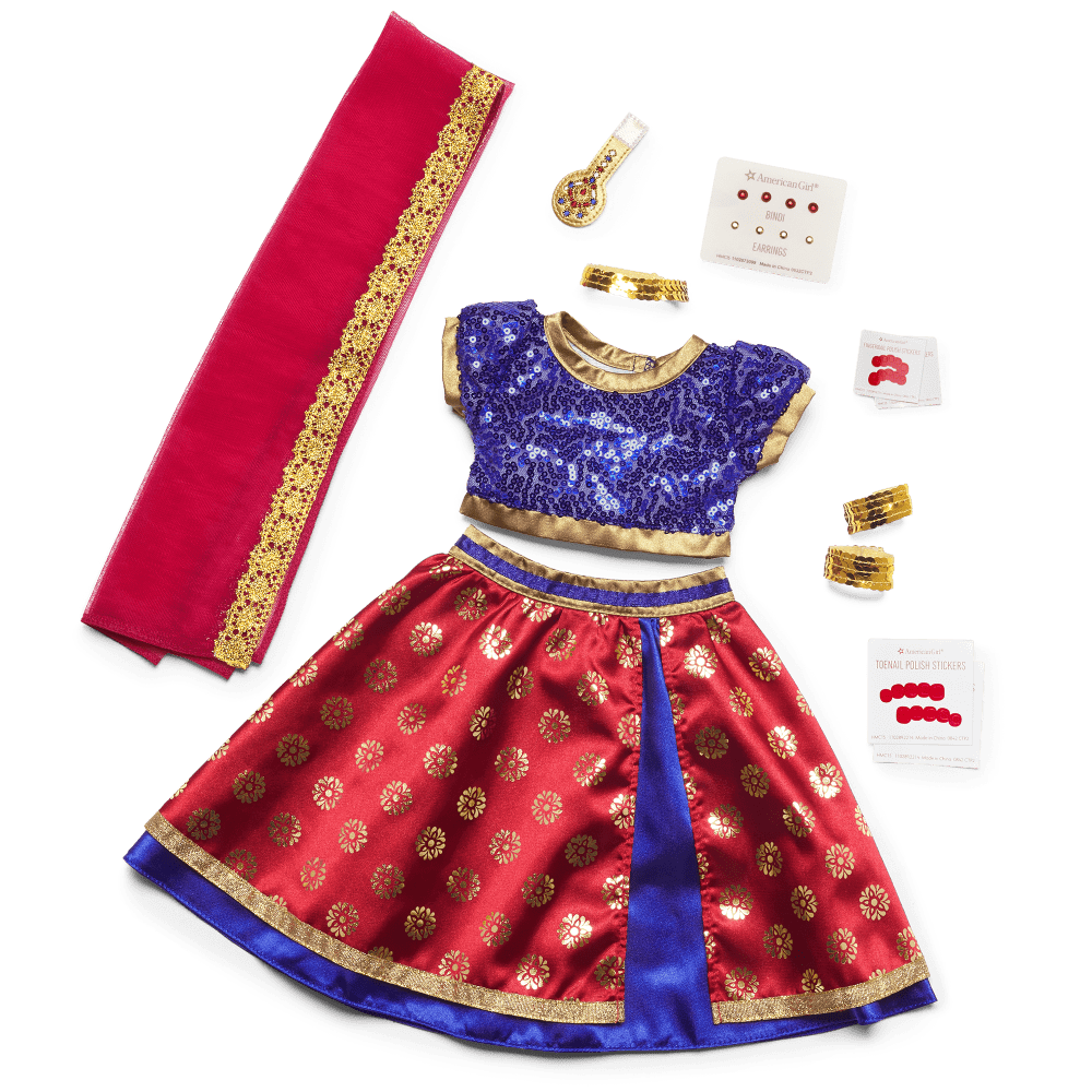 Kavi's™ Bollywood Dance Costume for 18-inch Dolls (Girl of the Year™ 2023)