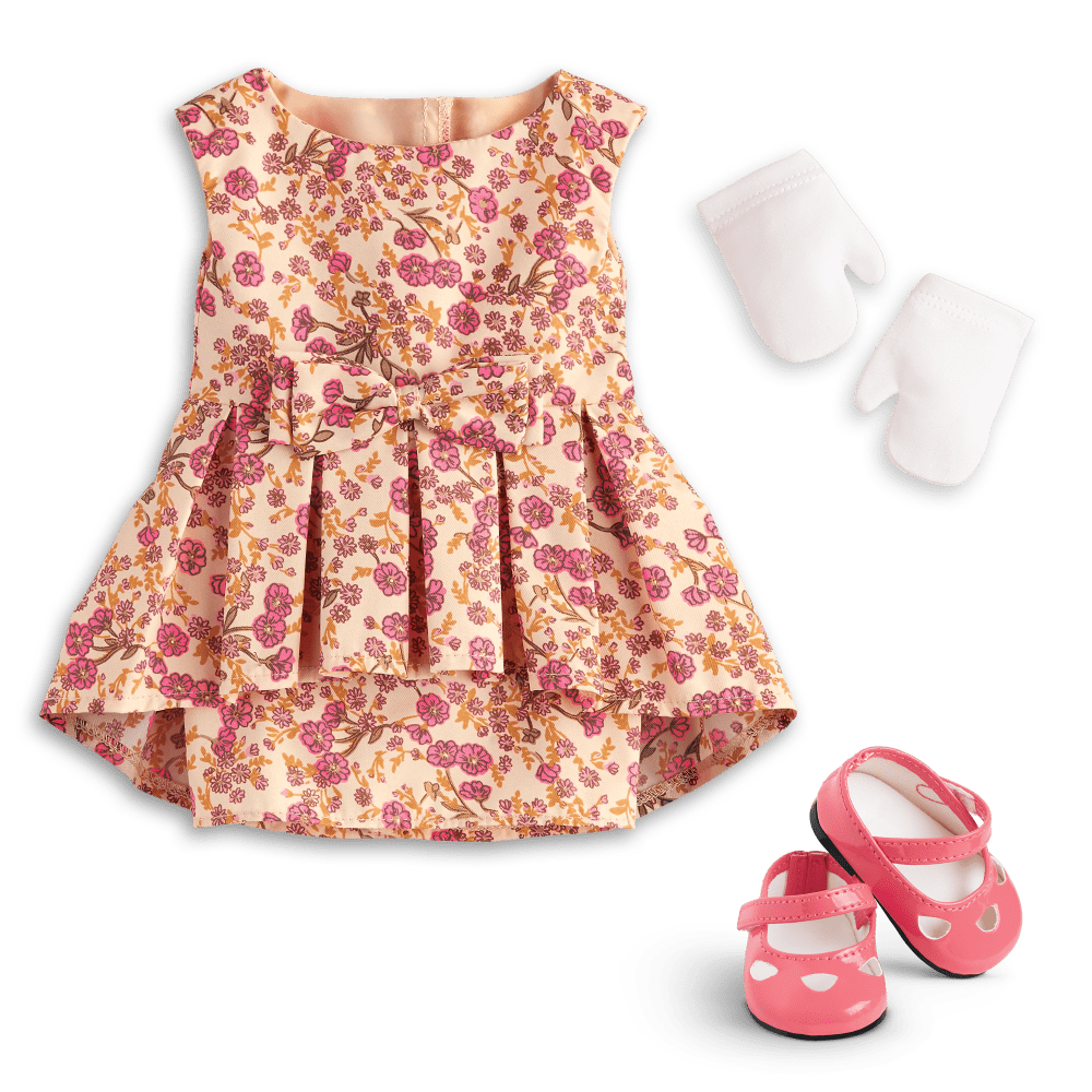 Melody’s™ Fancy Floral Dress for 18-inch Dolls