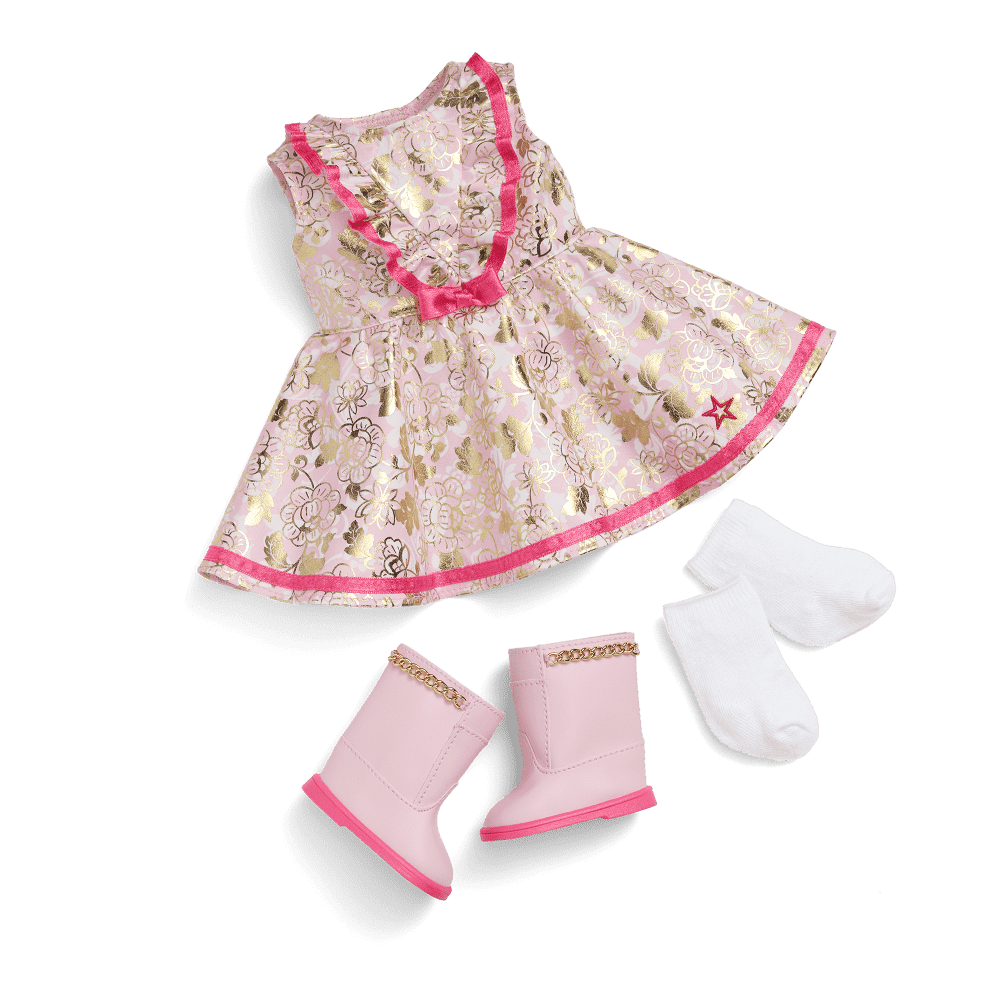 Floral Fashion Outfit for 18-inch Dolls