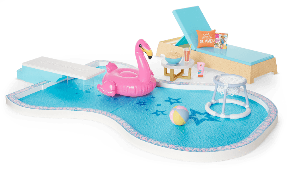 Dive into Fun Pool Set for 18-inch Dolls