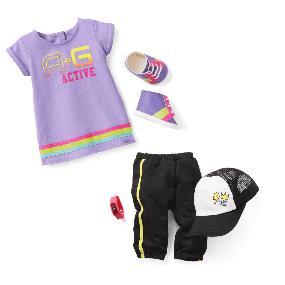 Show Your Sporty Side Outfit & Accessories for 18-inch Dolls